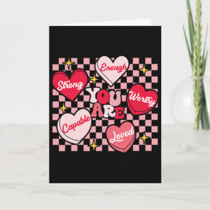 Carte Vous êtes mon professeur de coeur de bonbon digne