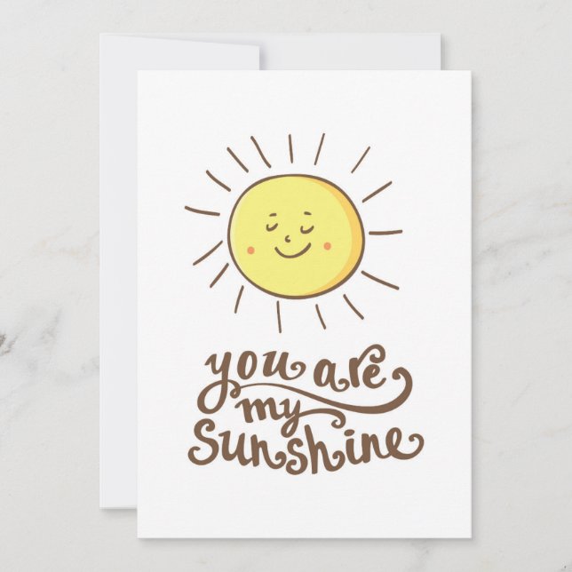 Carte Vous Êtes Mon Soleil (Devant)
