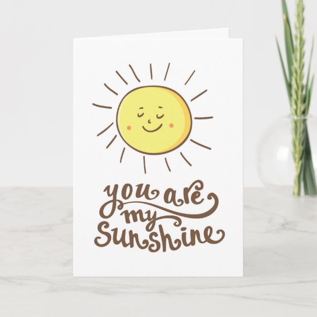Carte Vous Êtes Mon Soleil (Devant)