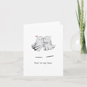 Carte Vous êtes My Boo Card - Éffrayant Love Greeting Ca