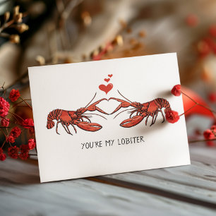 Carte Vous êtes My Lobster Love Romance Saint-Valentin