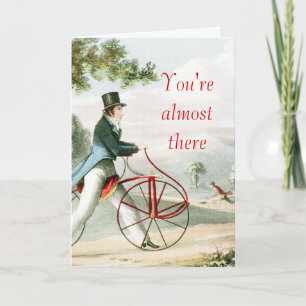 Carte Vous êtes presque là Piéton Hobbyhorse Bicycle