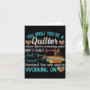 Carte Vous êtes quiltier lorsque vous planifiez l'illust