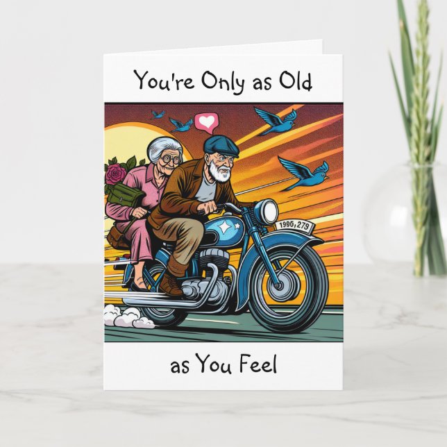 Carte Vous êtes seulement aussi vieux que vous le ressen (Devant)