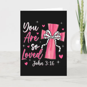 Carte Vous êtes tellement aimé Christian Valentine Foi D