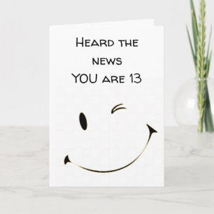 CARTE VOUS ÊTES UN ***ADOLESCENT*** JOLI ANNIVERSAIRE