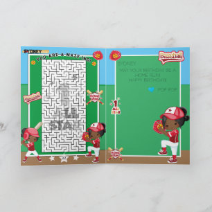 Carte Vous êtes un anniversaire de softball pour les fil