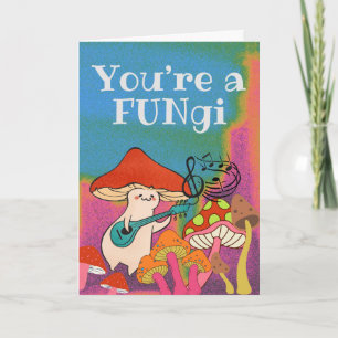 Carte Vous êtes un FUN Guitare Jouer aux champignons