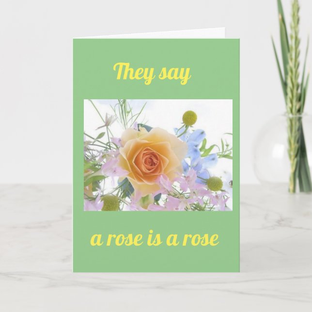 CARTE VOUS ÊTES UN ROSE SPÉCIAL - NOTRE ANNIVERSAIRE (Devant)