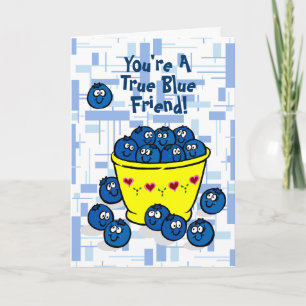 Carte Vous êtes un vrai ami bleu !