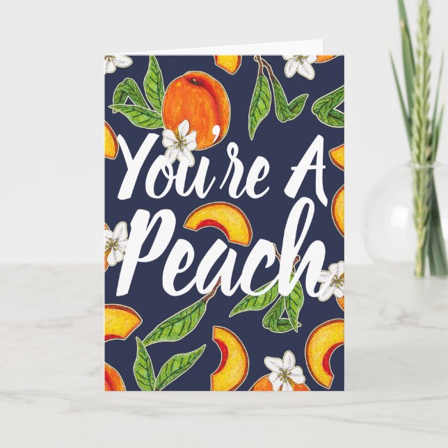 Carte Vous êtes une pêche Illustration de pêches & marin (Devant)