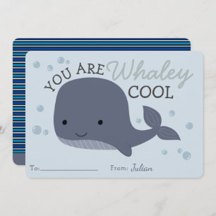 Carte Vous Êtes Whaley Cool Valentines Salle De Classe