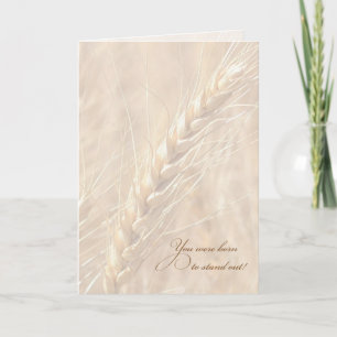 Carte Vous étiez nés pour se tenir/anniversaire de blé