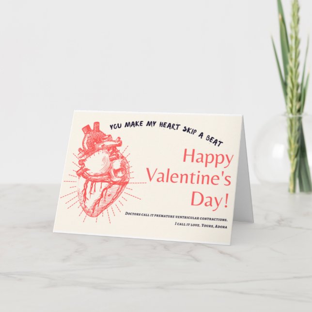 Carte Vous faites de mon coeur Sauter un coup ma Saint-V (Devant)