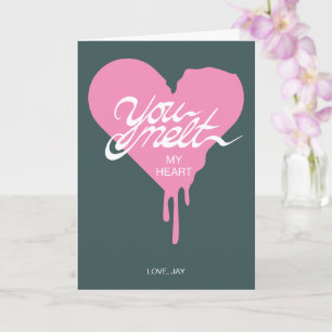 Carte Vous fondez My Heart Valentine's Day Card (PINK)