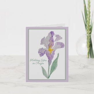 Carte Vous gardant dans la prière | Iris Violet Prière