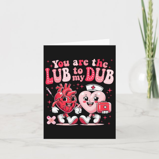 Carte Vous La Lube À Mon Dub Cvicu Nurse Valentine Car (Devant)