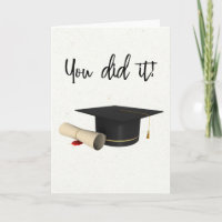 Vous l'avez fait Félicitations Diplôme de Diplôme 