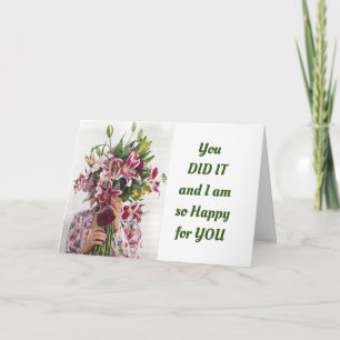 CARTE **VOUS L'AVEZ FAIT SI HEUREUX POUR VOUS** AVEC DES