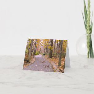 CARTE VOUS / L'HOMME SEUL QUI MARCHE SUR LE CHEMIN DE VO