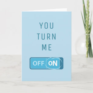 Carte Vous M'Activez Bouton Bleu Saint Valentin Masculin