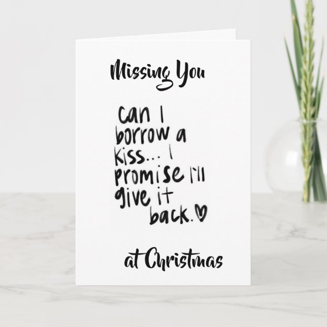CARTE ***VOUS MANQUE À NOËL*** (Devant)
