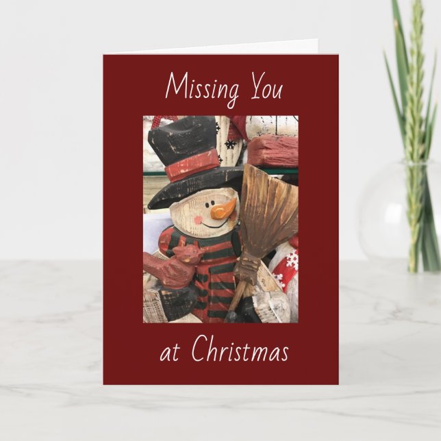 CARTE ***VOUS MANQUE À NOËL*** (Devant)