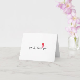 CARTE "VOUS MANQUE" CHAQUE MINUTE DE CHAQUE JOUR