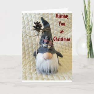 CARTE **VOUS MANQUE ET ESPÈRE VOUS VOIR À NOËL**
