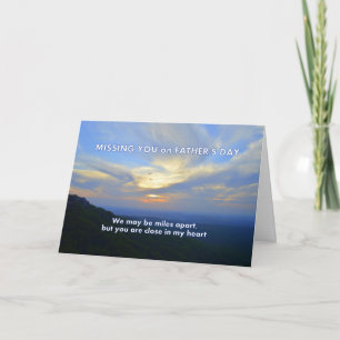 Carte Vous manquez sur Fête des pères Mountain Sunset