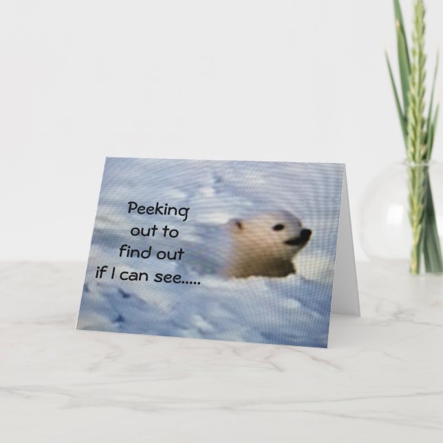 CARTE VOUS MANQUEZ TELLEMENT (STYLE D'OURS POLAIRE) (Devant)