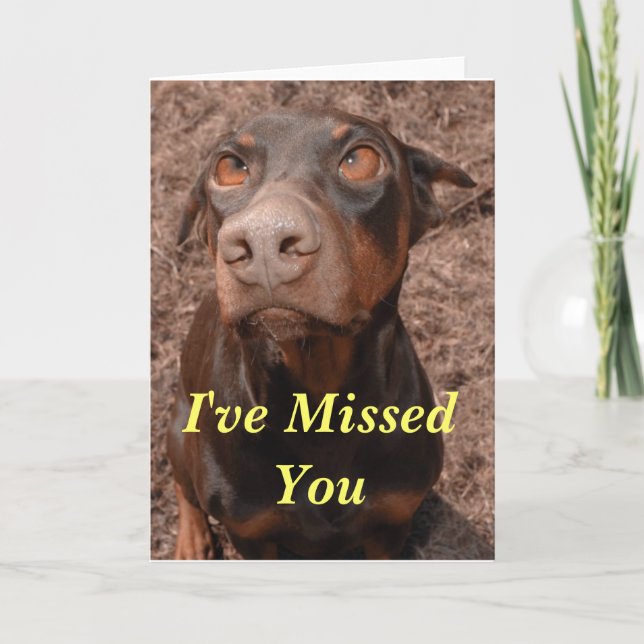 Carte Vous m'avez manqué (Devant)