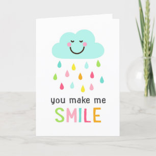 Carte Vous me faites sourire amis amitié merci