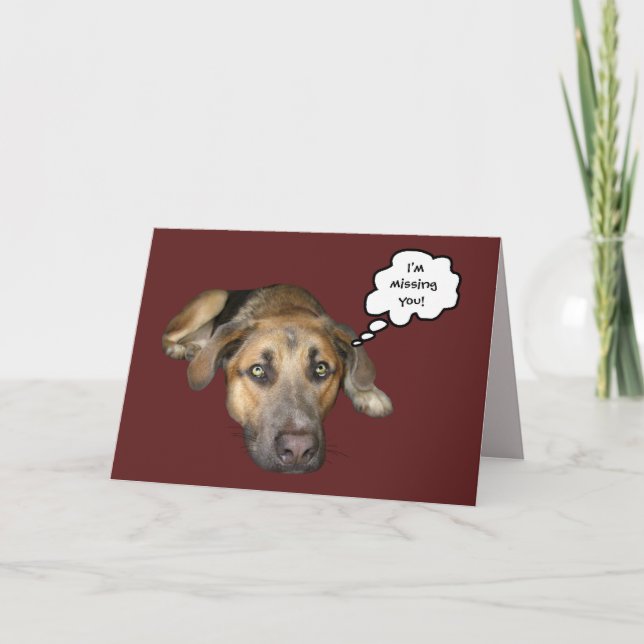 Carte Vous me manquez ! (Devant)