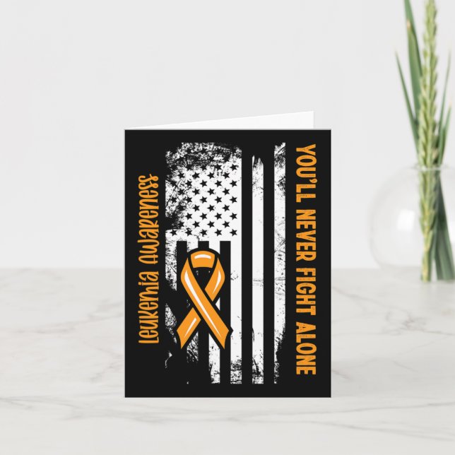 Carte Vous ne lutterez jamais seul Cancer du Sang Leukem (Devant)