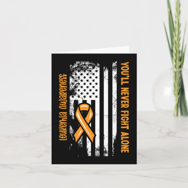 Carte Vous ne lutterez jamais seul Cancer du Sang Leukem (Devant)