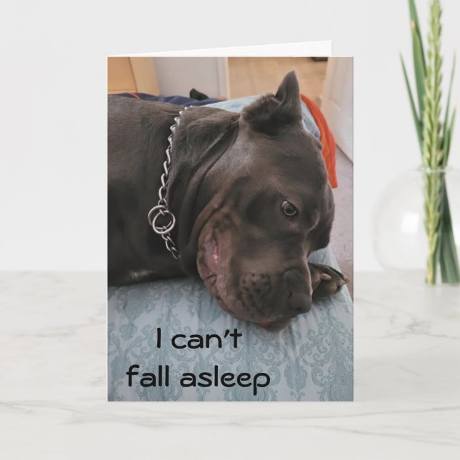 CARTE VOUS NE POUVEZ PAS DORMIR ET VOUS MANQUER AUSSI (Devant)