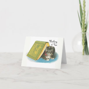 Carte Vous pensez - Yorkshire mignon Terrier Yorkie