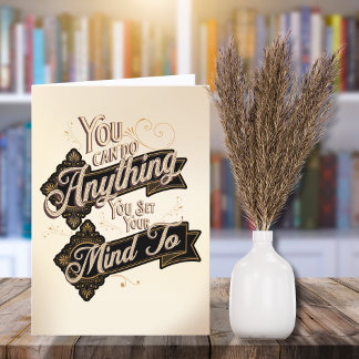 Carte Vous Pouvez Faire N'Importe Quoi Citer Beige Brown