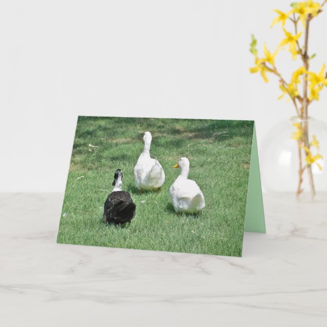 Carte Vous serez manqués (Fleur jaune)