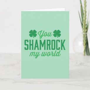 Carte Vous Shamrock mon monde