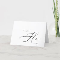 Carte Vows minimaliste moderne Mariage