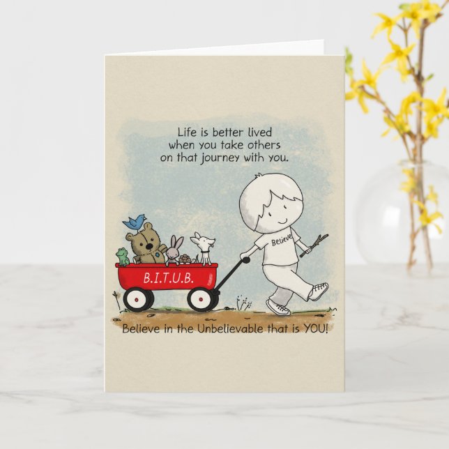 Carte Voyage (Fleur jaune)