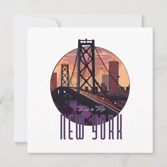 Carte Voyage à New York (Devant)