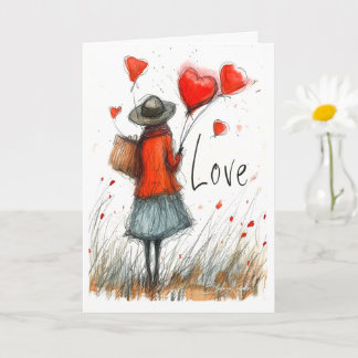 Carte Voyage d'amour Whimsical