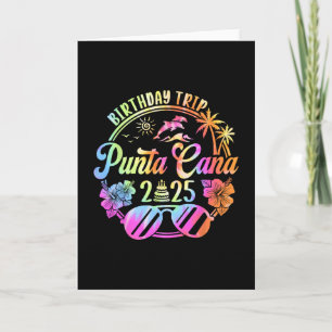 Carte Voyage d'anniversaire à Punta Cana 2025 Vacances à