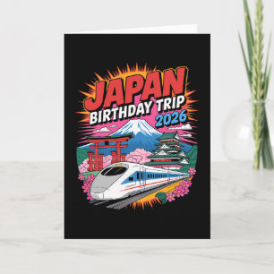 Carte Voyage d'anniversaire au Japon 2026 Tokyo Osaka Ce