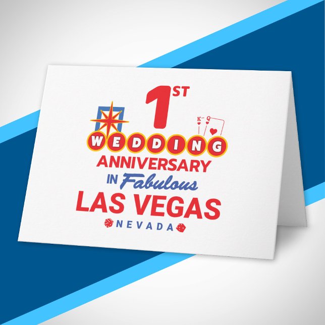 Carte Voyage de couple à Las Vegas pour le 1er anniversa (Créateur téléchargé)
