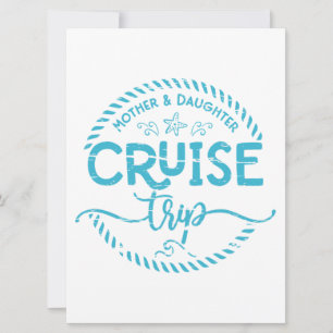 Carte Voyage de croisière mère fille