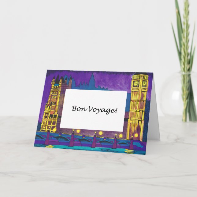 Carte Voyage de fève Londres (Devant)